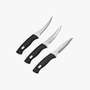 Black Stainless Steel Kitchen Knife (Set of 3)